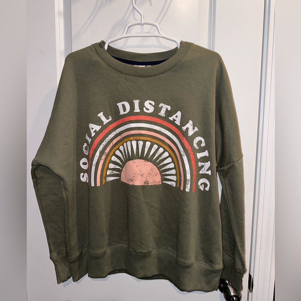 Social Distancing Pullover Size Medium